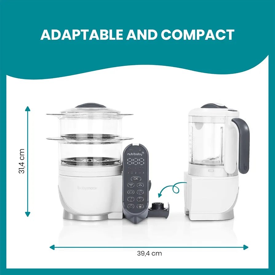 Babymoov Nutribaby Plus 6 en 1 procesador de alimentos para bebés - Imagen 2