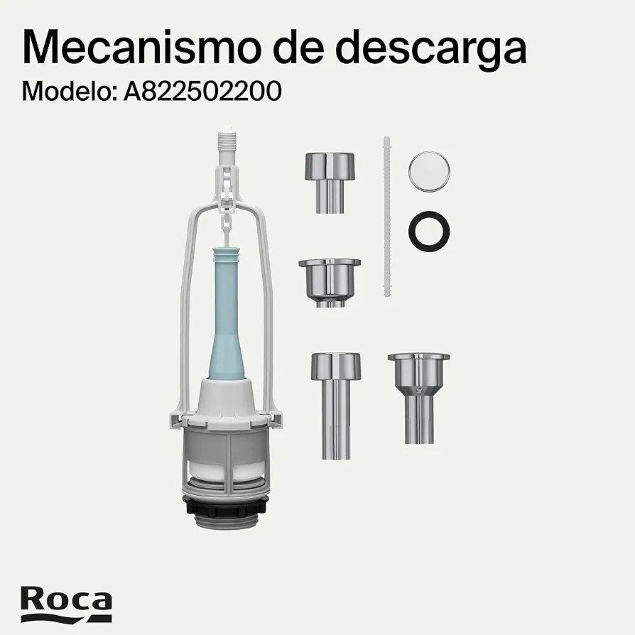 Roca A822502200 Mecanismo de descarga simple con 4 pulsadores - Imagen 2