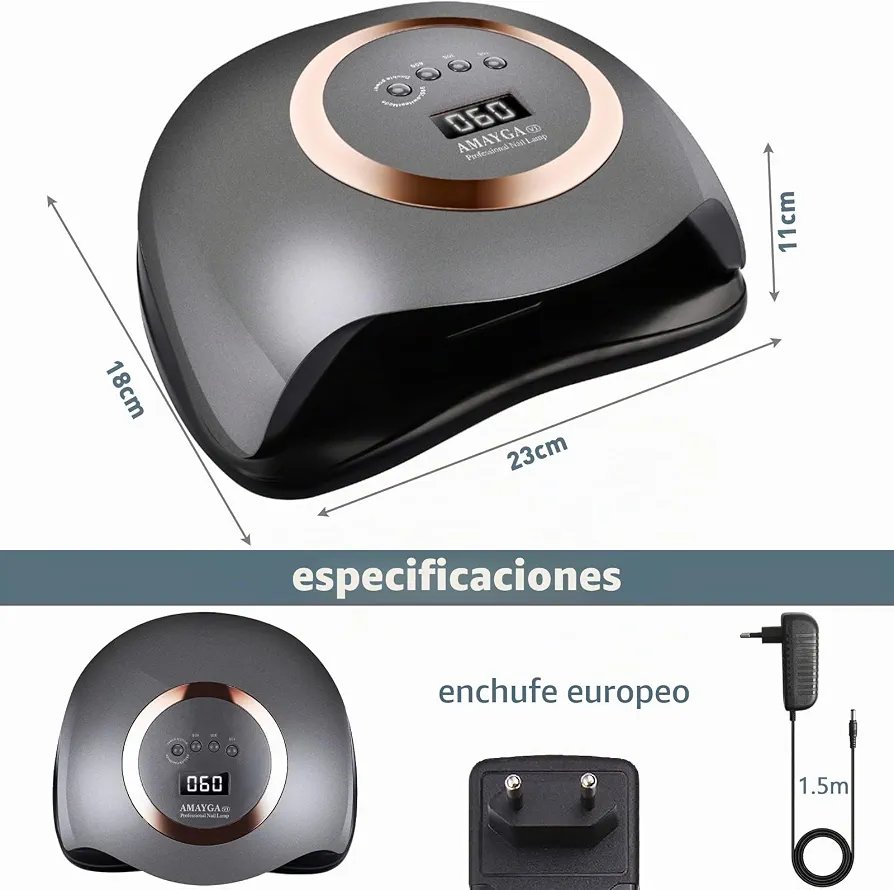Lampara LED Uñas Gel Semipermanentes - Imagen 2