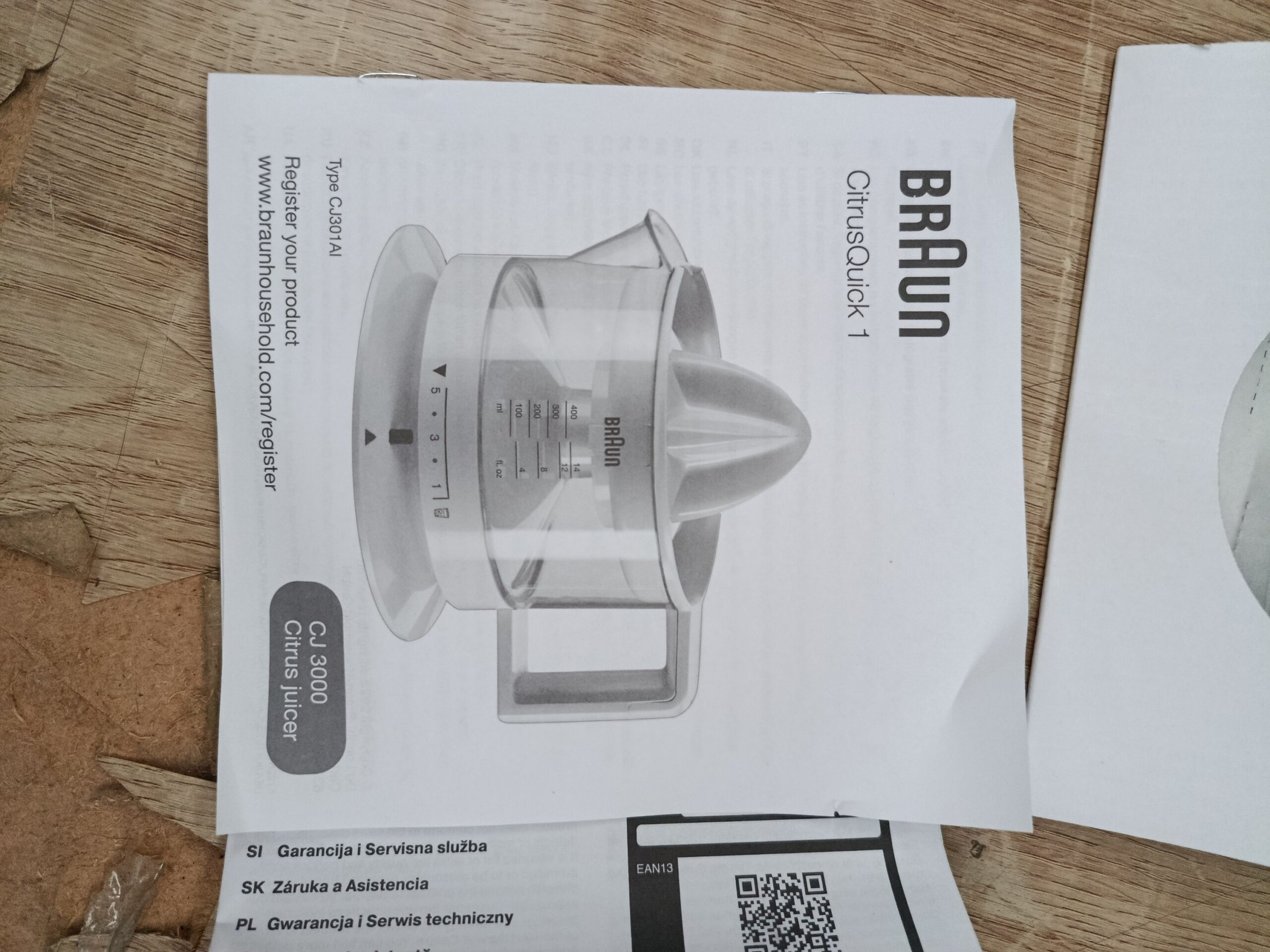 Braun CJ3000 WH - Exprimidor Eléctrico de Naranjas - Imagen 10