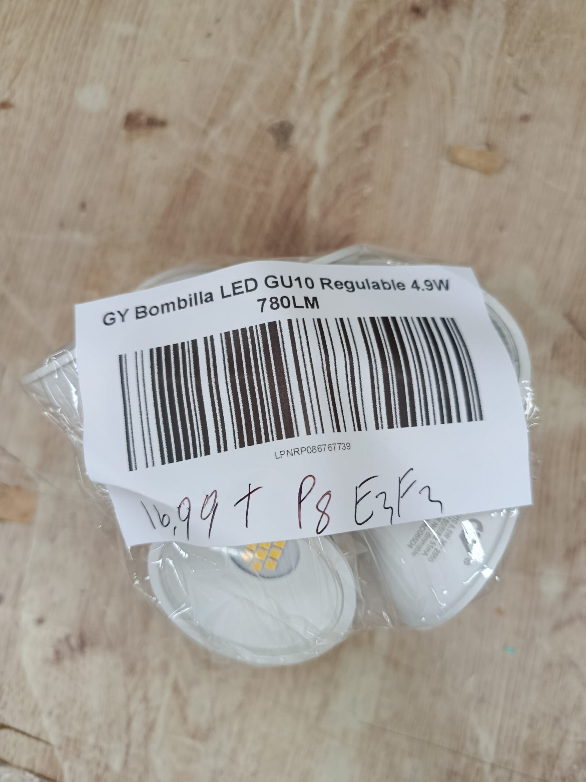 GY Bombilla LED GU10 Regulable 4.9W 780LM - Imagen 6