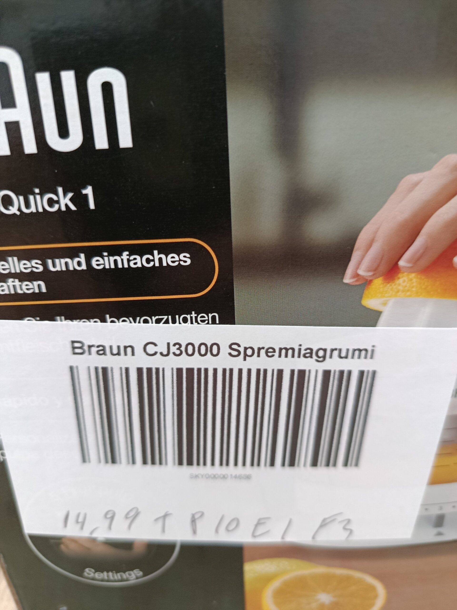 Braun CJ3000 WH - Exprimidor Eléctrico de Naranjas - Imagen 13