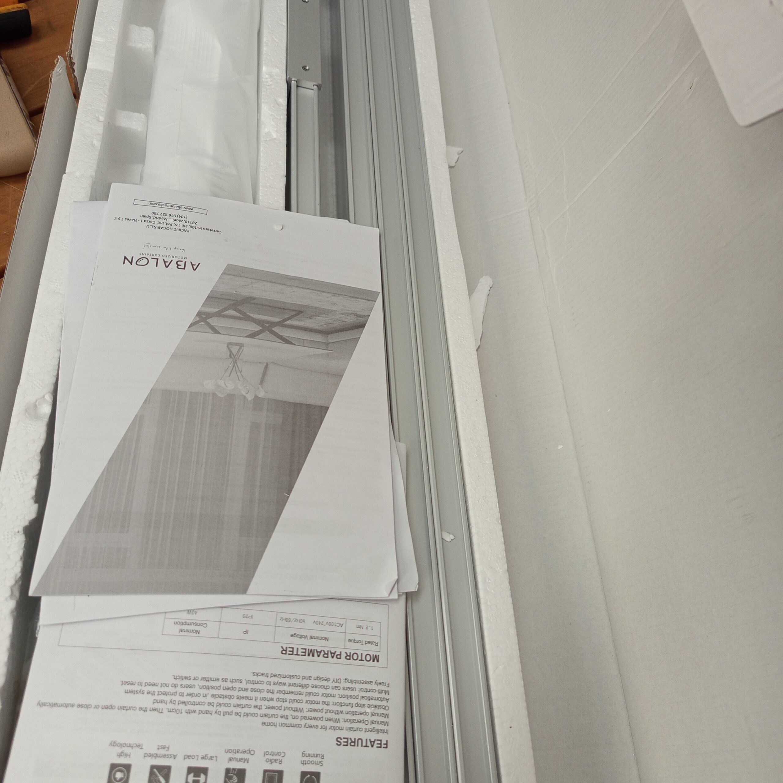 Riel Motorizado Wifi para Cortinas 4.2M - ABALON - Imagen 6