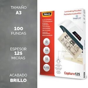 Pack de 100 fundas plastificar A3 - FELLOWES