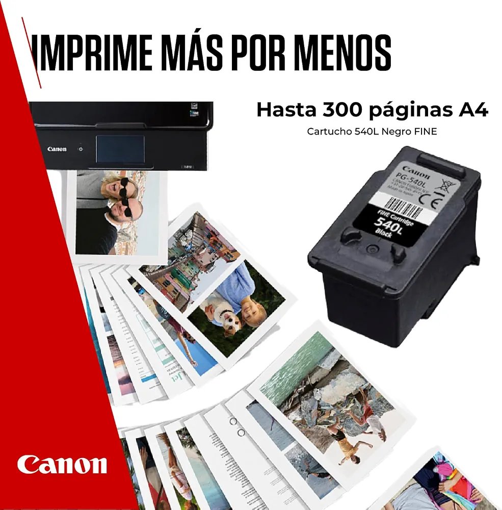 Cartucho de Tinta Negro - PG-540L - Canon - Imagen 2