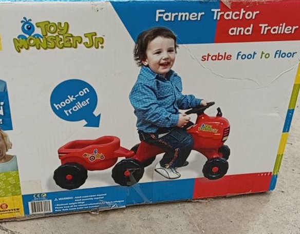 Correpasillos Tractor con Remolque - Toy Monster Jr. - Imagen 7