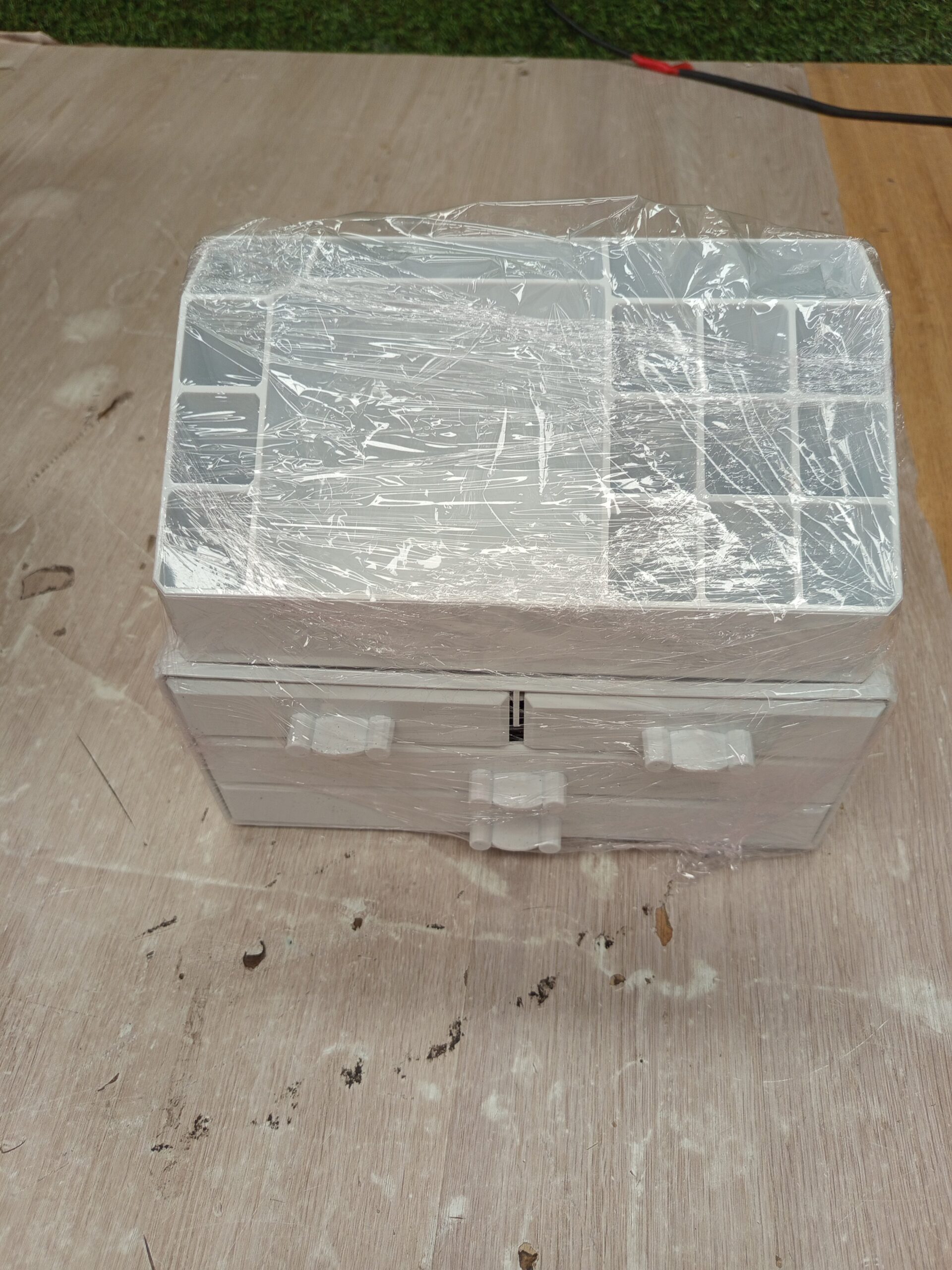 SONGMICS JKA0010TP Organizador de Maquillaje con 4 Cajones Blanco. - Imagen 6