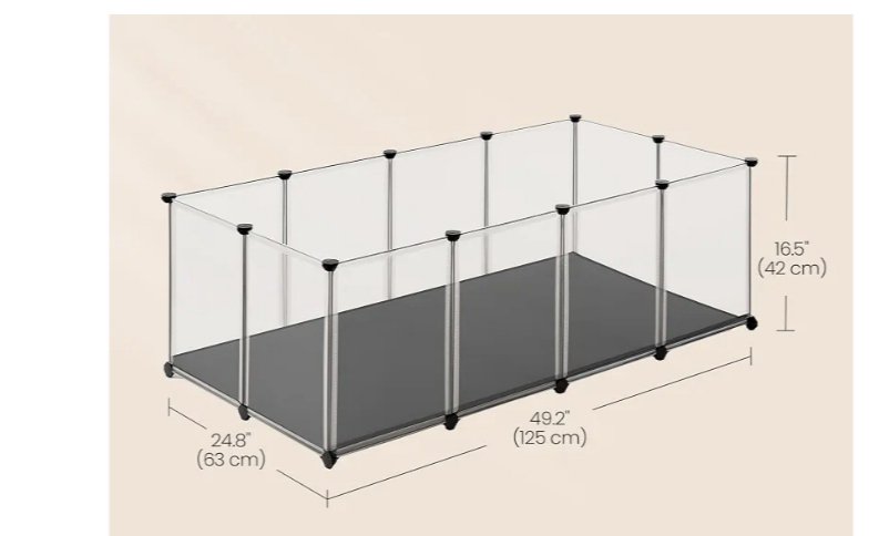 Songmics Jaula para animales pequeños LPC009W01 - Imagen 2