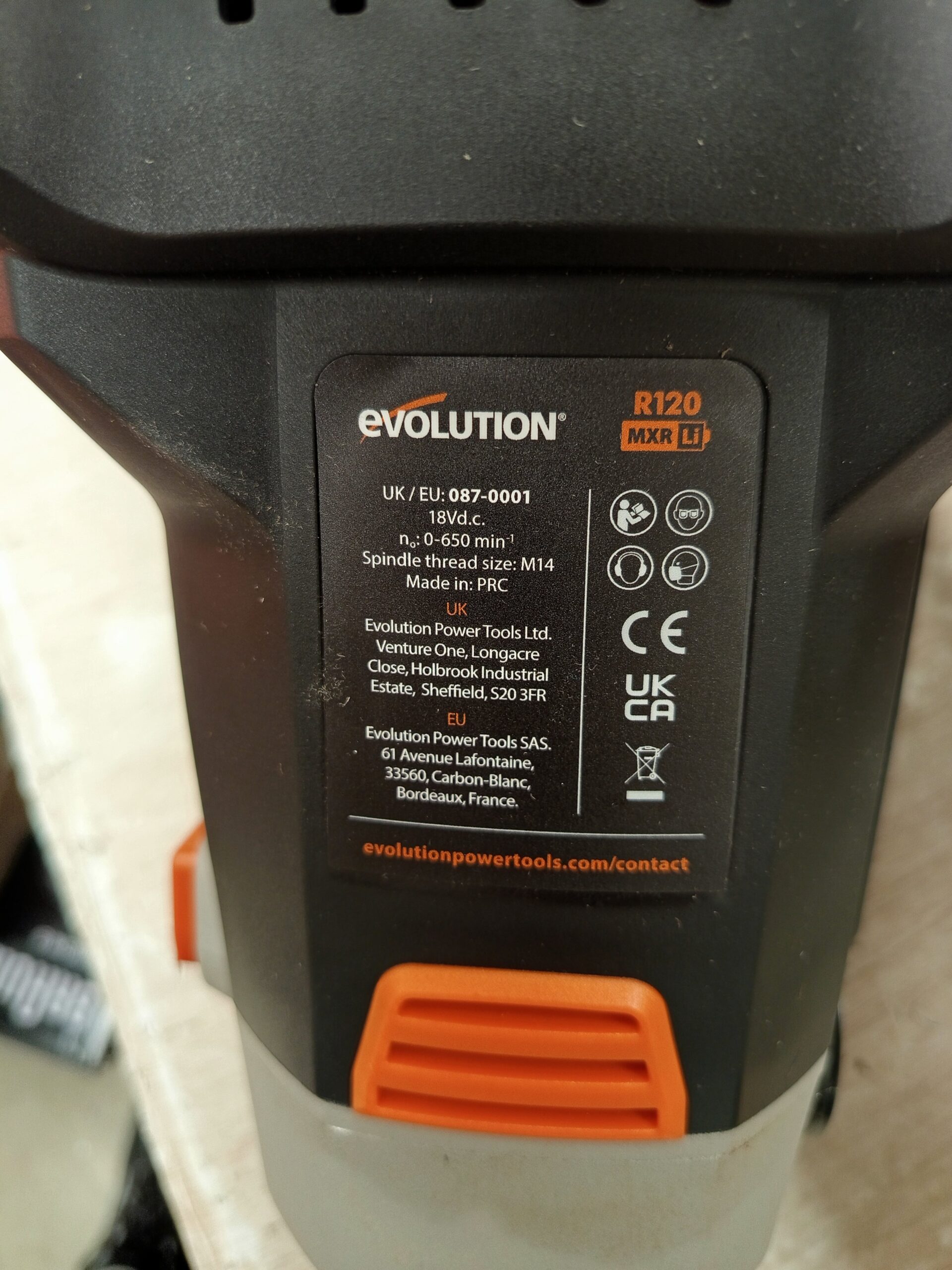 Evolution Power Tools R120MXR-Li Mezcladora - Imagen 5