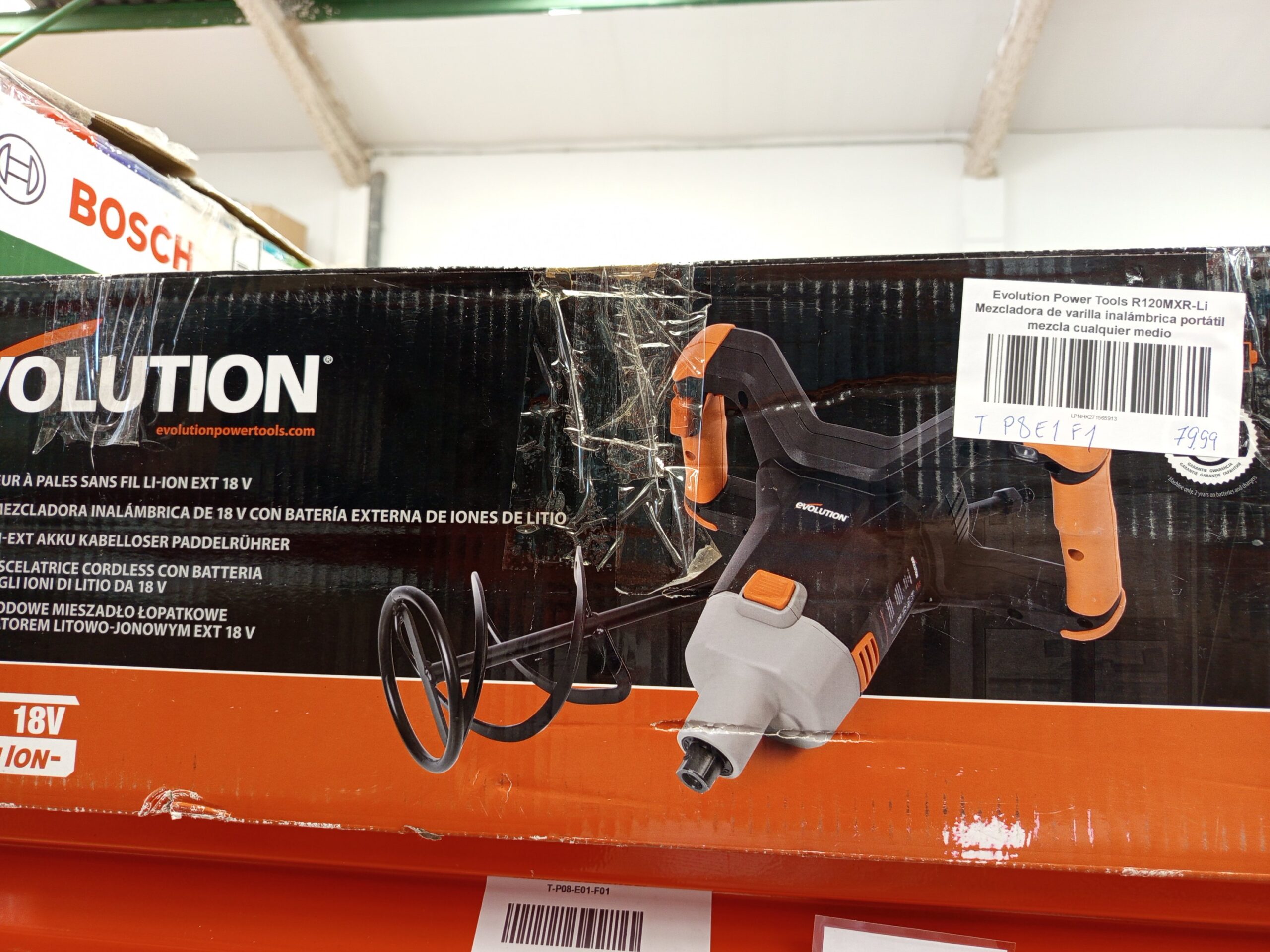 Evolution Power Tools R120MXR-Li Mezcladora - Imagen 2