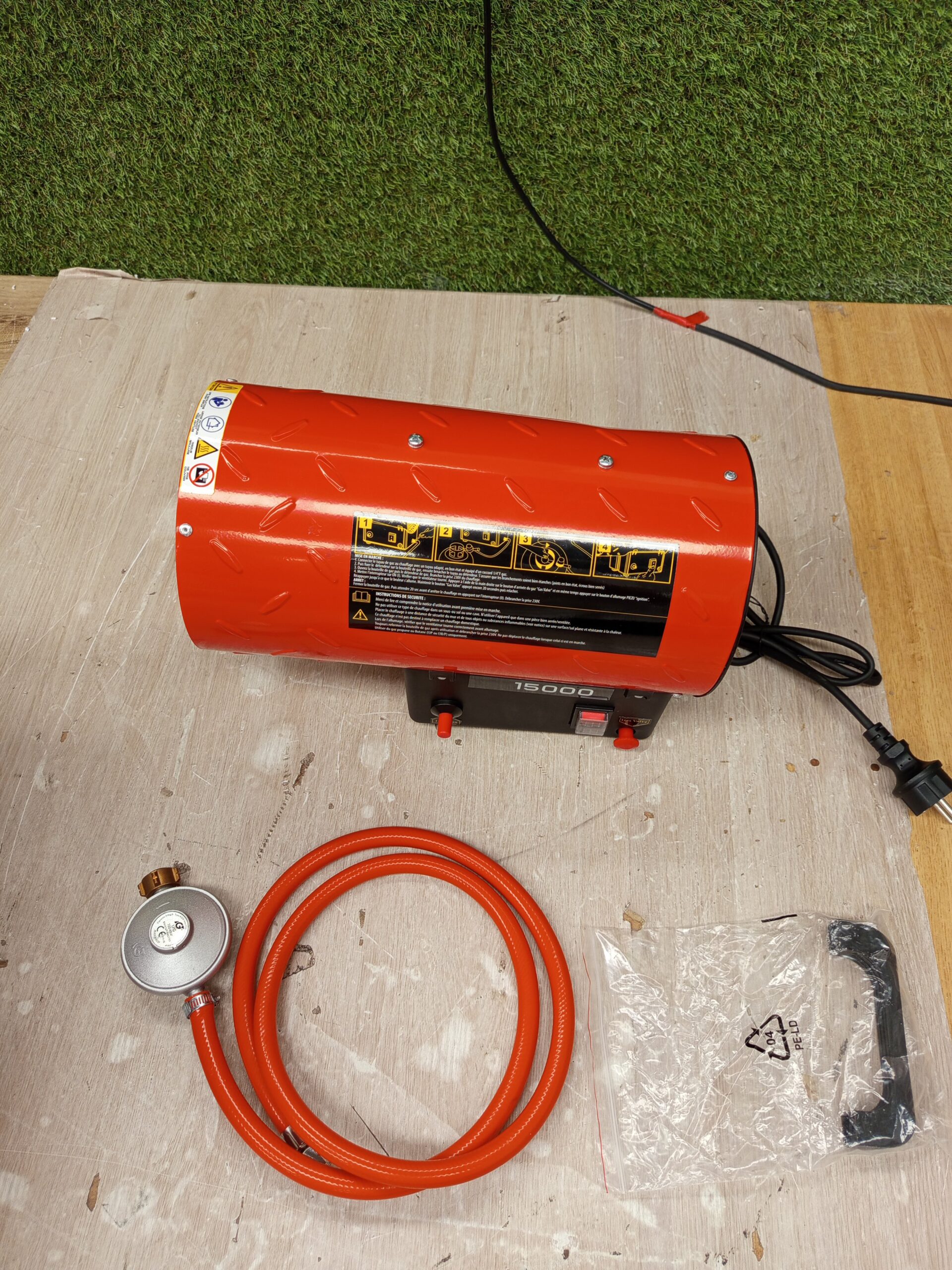 Mecafer Cañón de aire caliente gas 15 kW – mh15000 g - Imagen 7