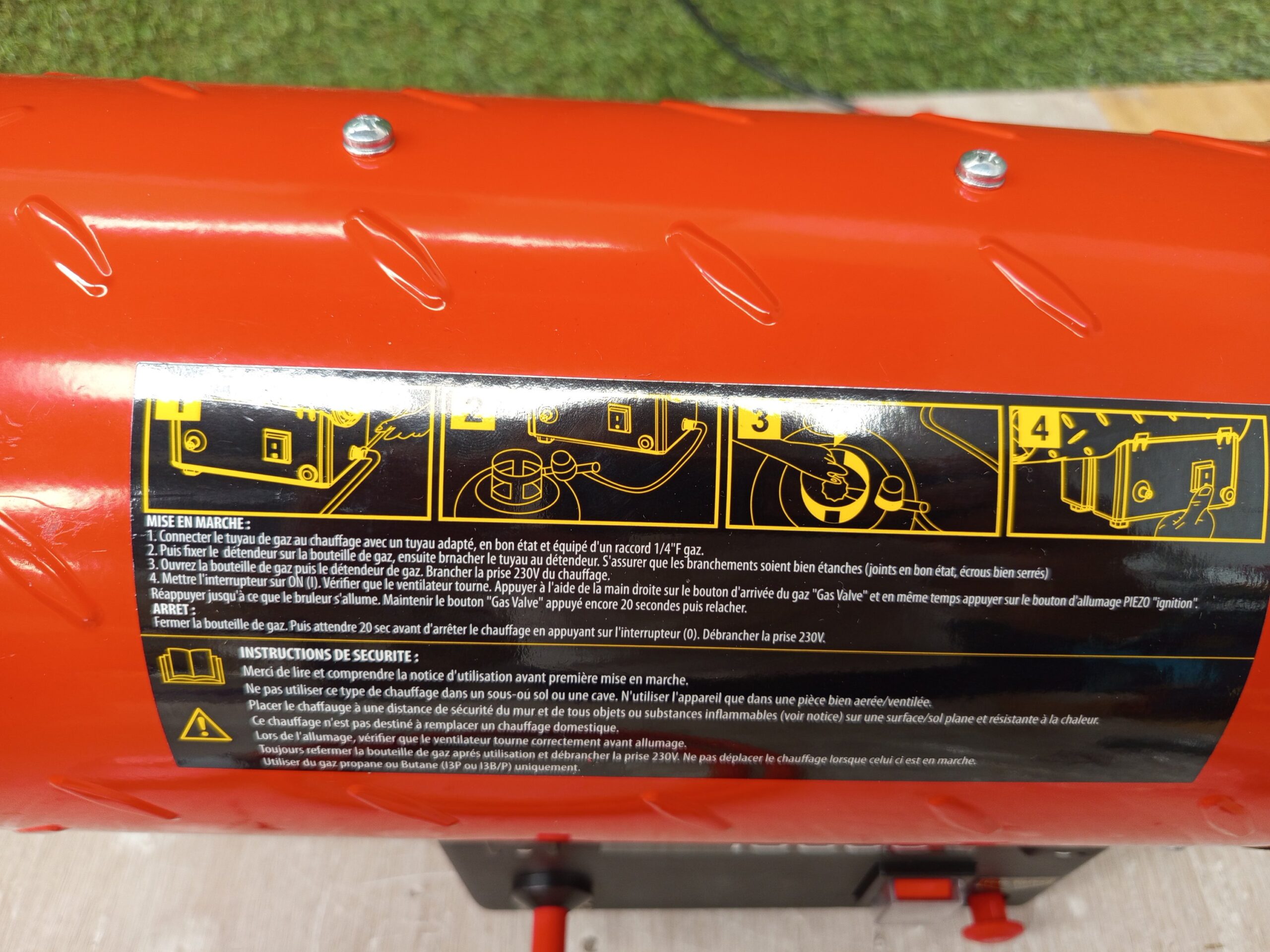 Mecafer Cañón de aire caliente gas 15 kW – mh15000 g - Imagen 2