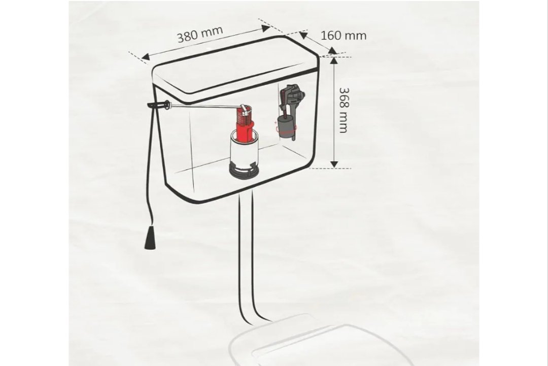 Wirquin 50717361 - Cisterna alta con cadena - Imagen 2