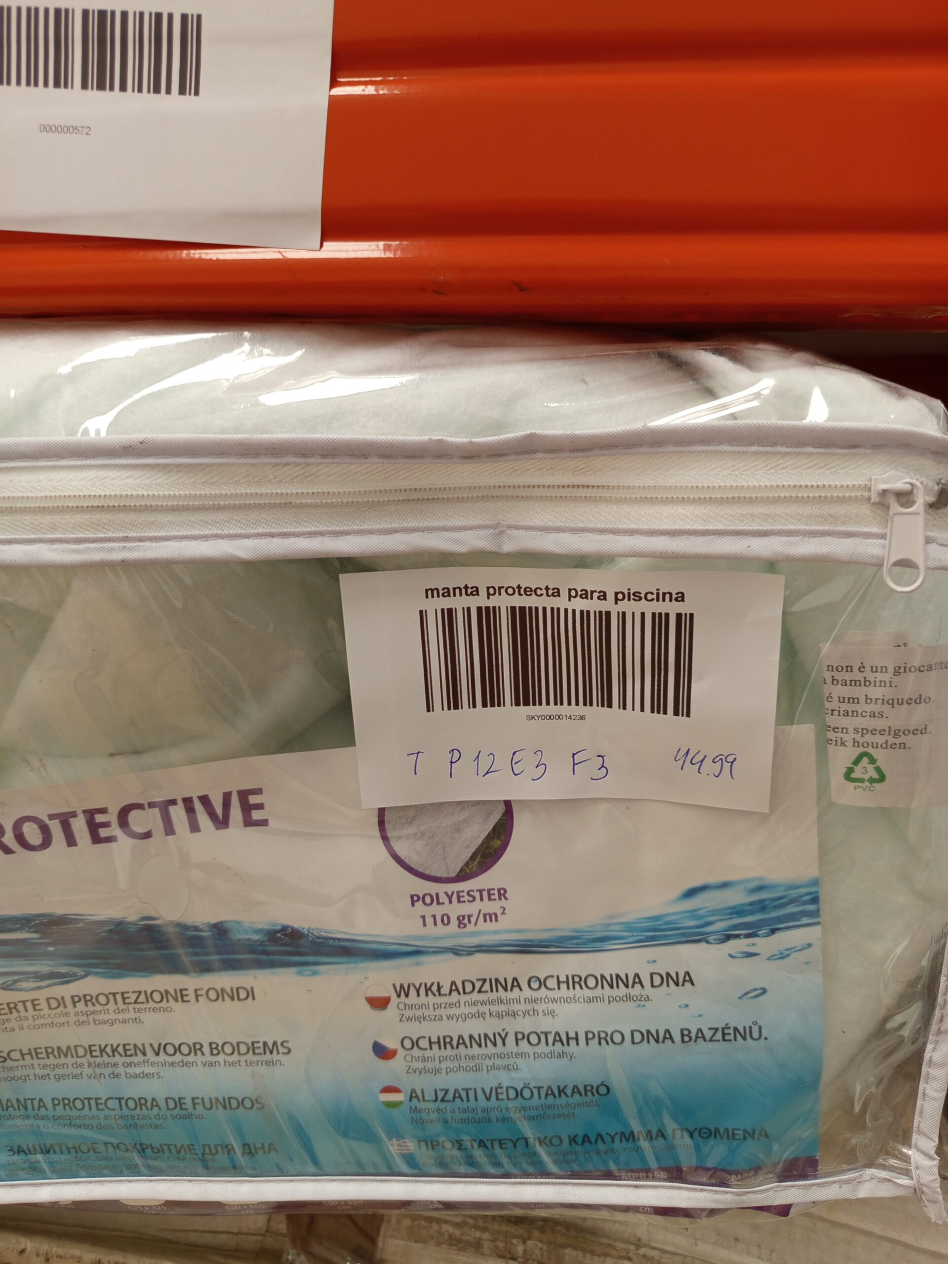 Manta protectora de poliéster para piscina elevada - Imagen 4
