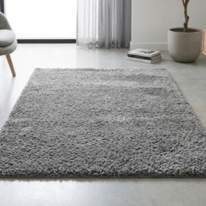 Alfombra rectangular de pelo largo