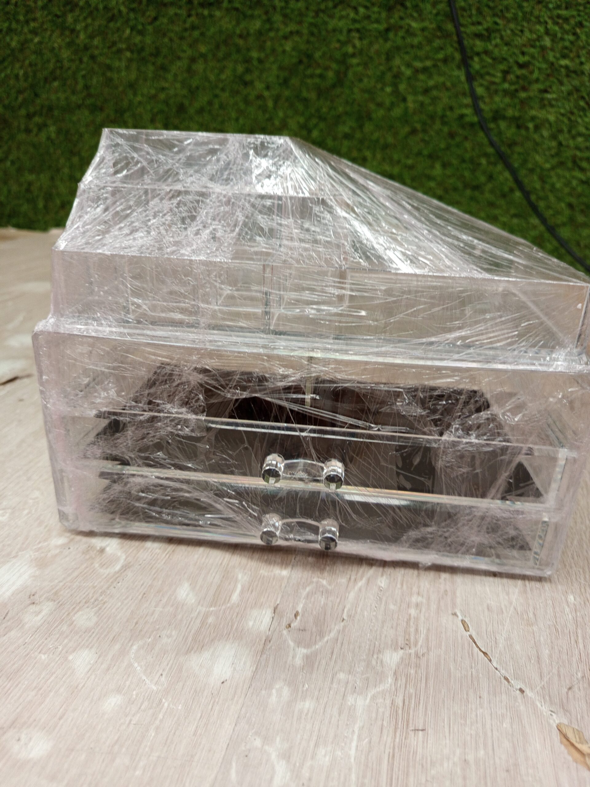 SONGMICS JKA001TP Organizador de Maquillaje Transparente - Imagen 3