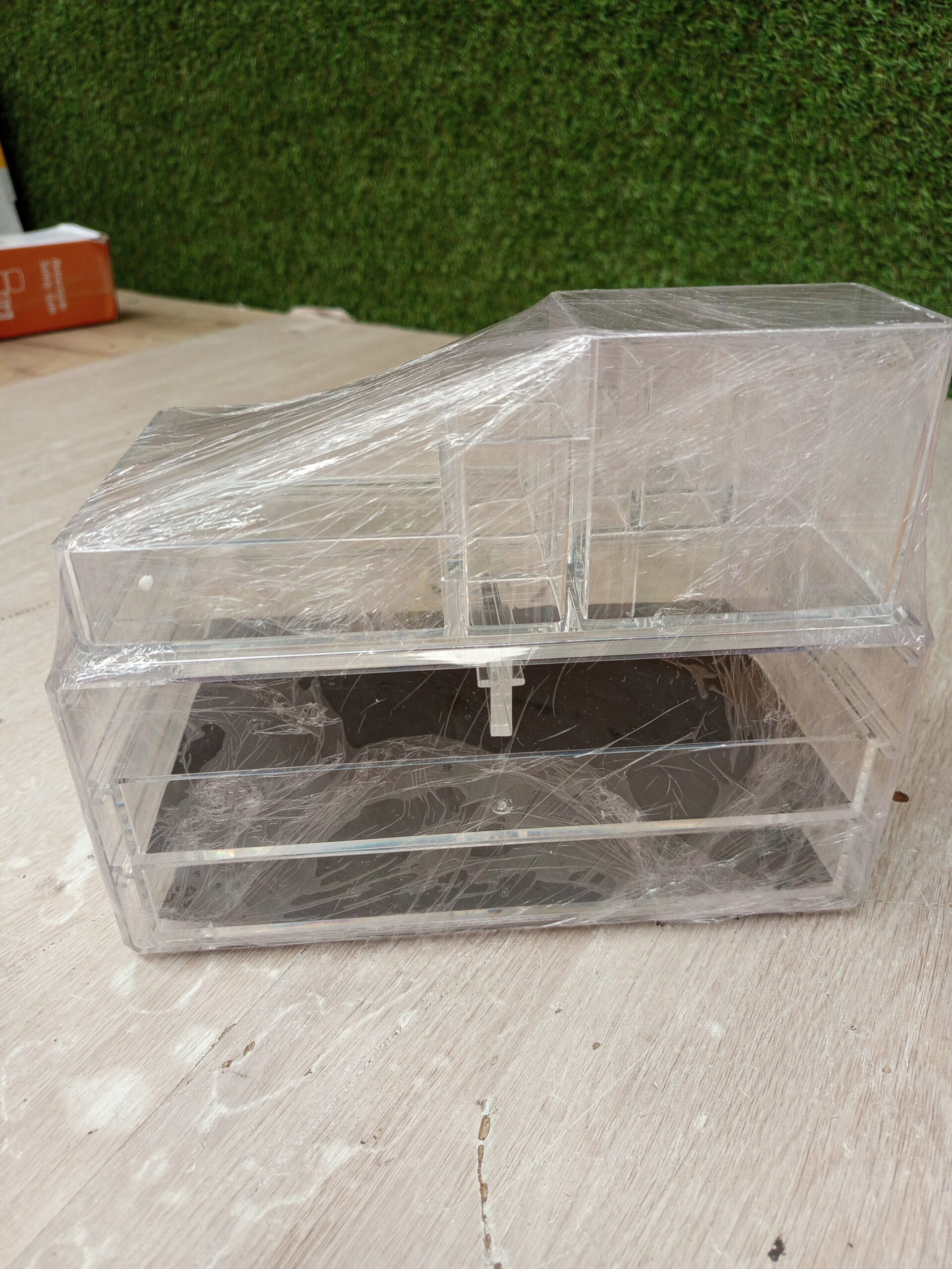 SONGMICS JKA001TP Organizador de Maquillaje Transparente - Imagen 7