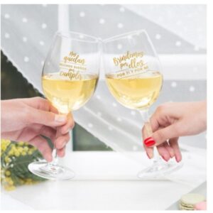 Set de 2 copas para Novios Nos quedan muchos sueños por cumplir