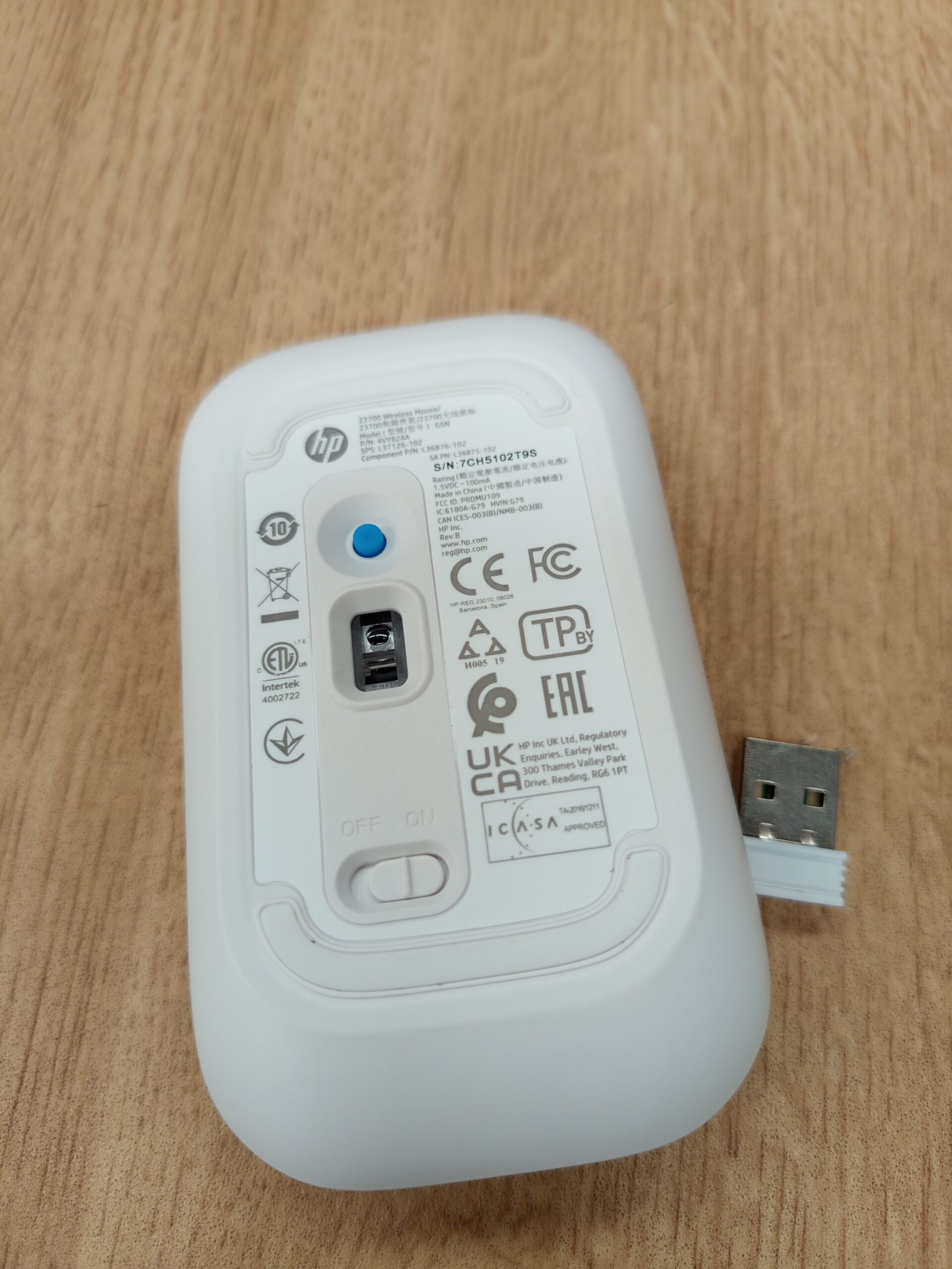 HP Z3700 - Ratón Inalámbrico - Imagen 3