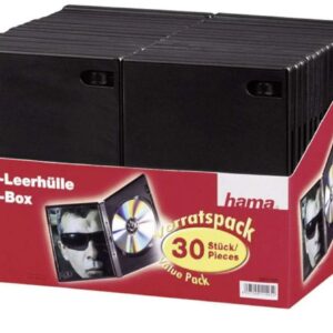 Hama 11495 - Pack de 30 Cajas para CD/DVD.