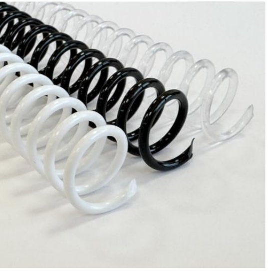 Espiral de plástico para encuadernar
