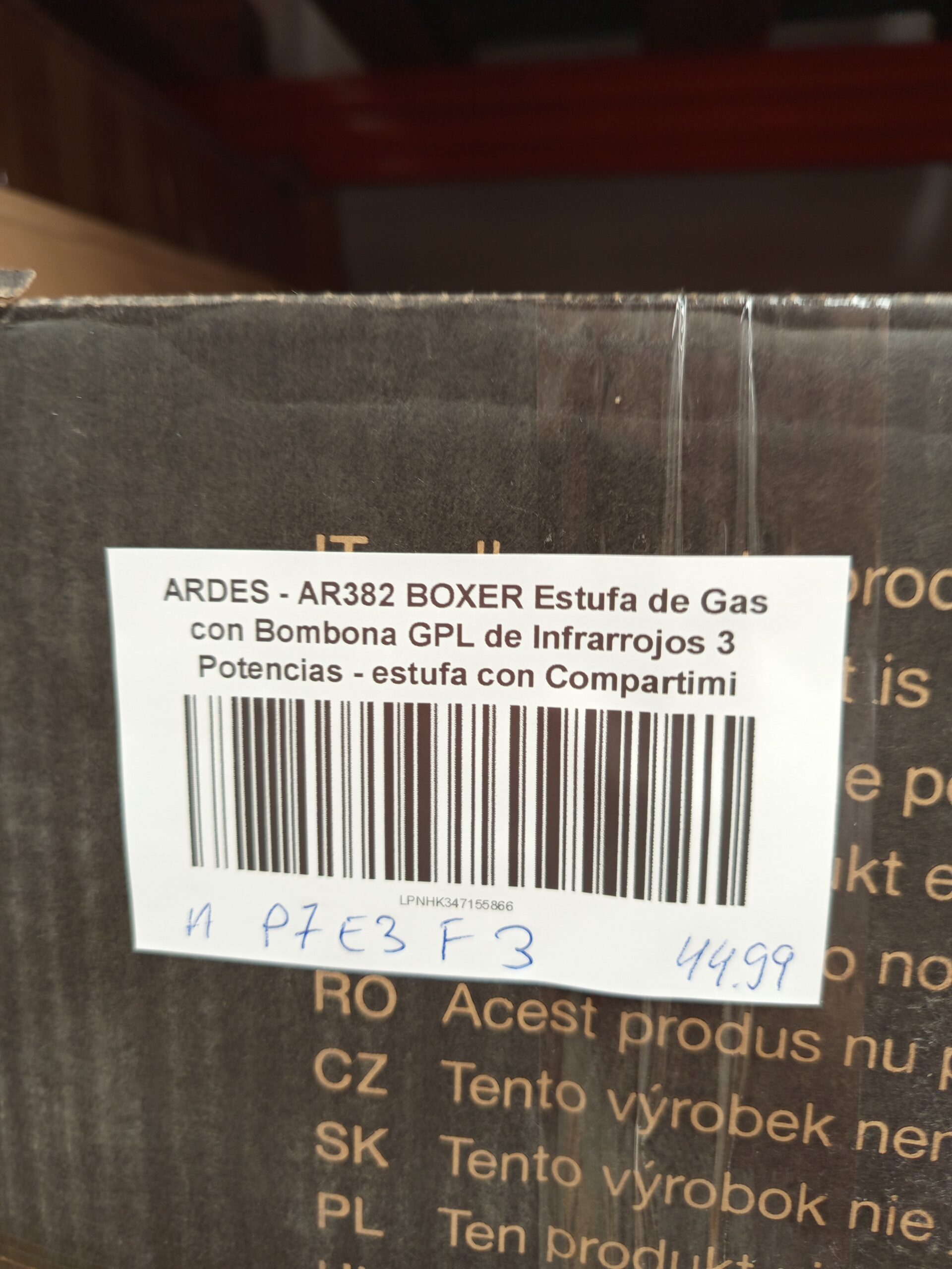 ARDES - AR382 BOXER Estufa de Gas - Imagen 4