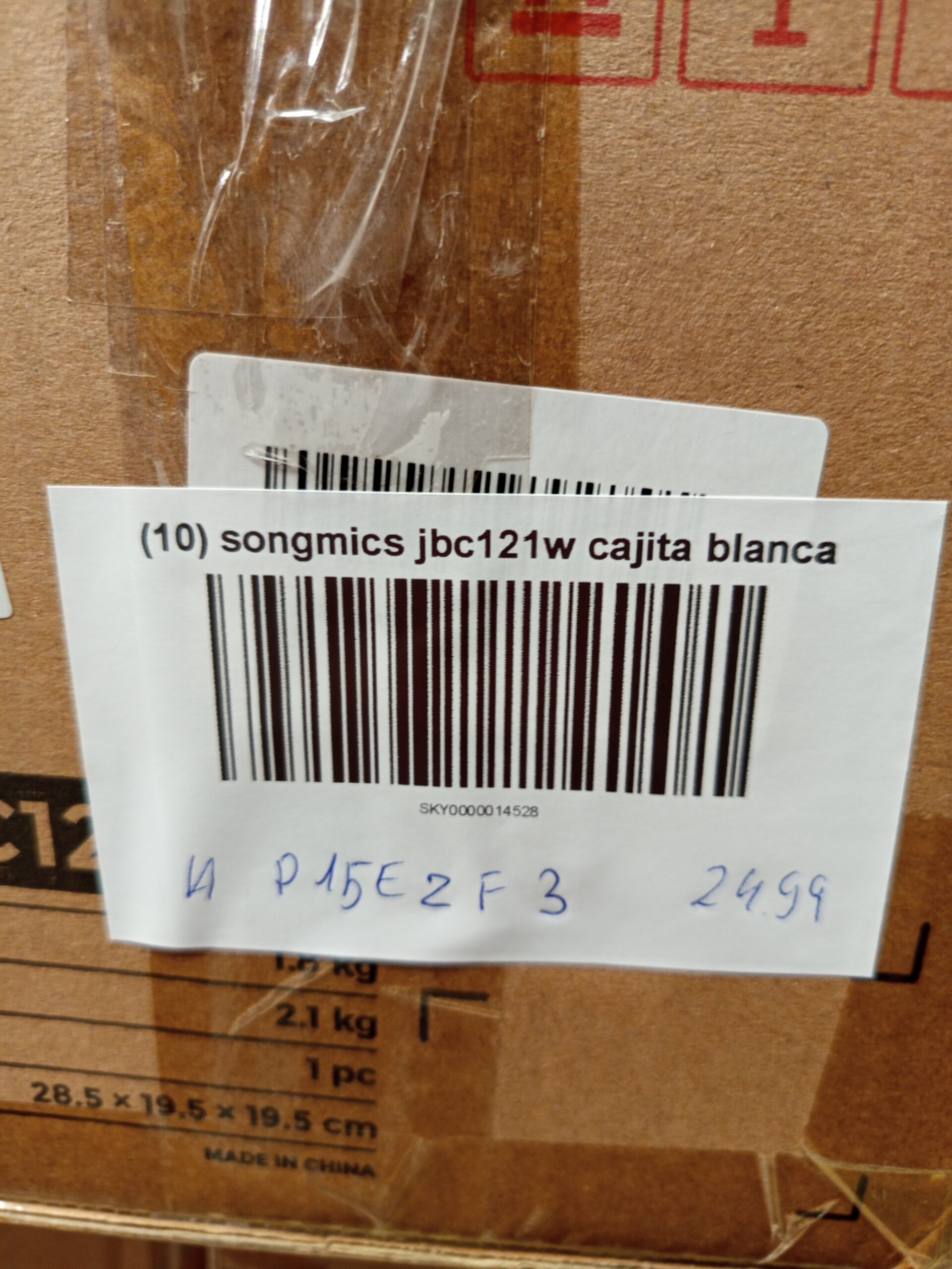 Caja Joyero de 3 Niveles - JBC121W - SONGMICS - Imagen 10