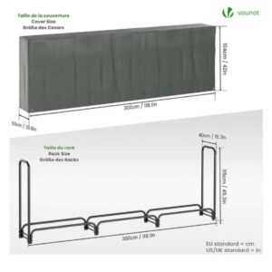 Vounot bastidor es de 300 cm