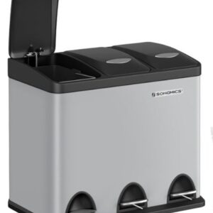 CUBO DE BASURA TRIPLE SONGMICS LTB024G01