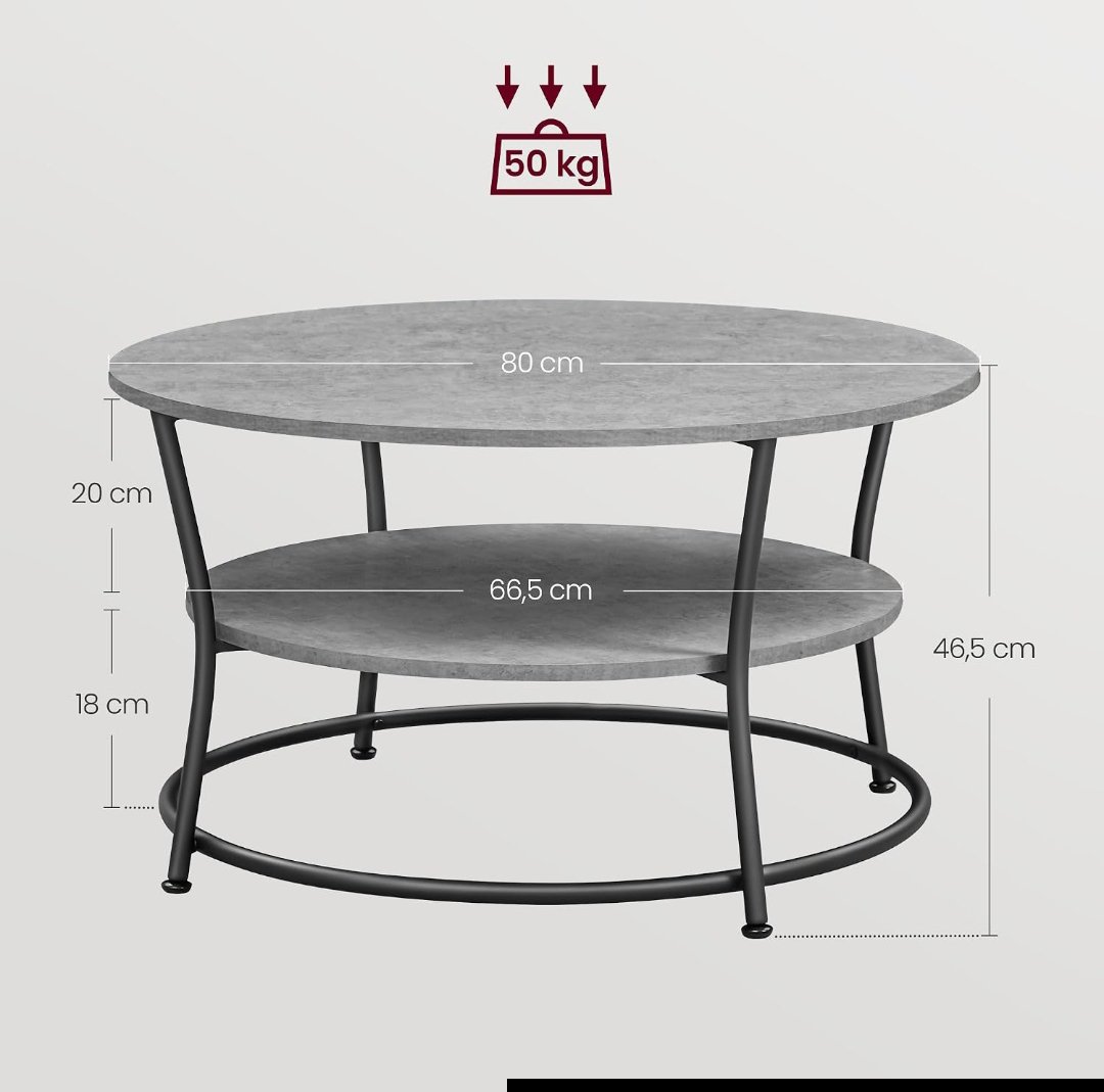 MESA DE CENTRO VASAGLE LCT080G78 - Imagen 2