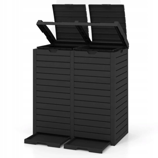 CUBO DE BASURA DOBLE EXTERIOR COSTWAY GT4088BK