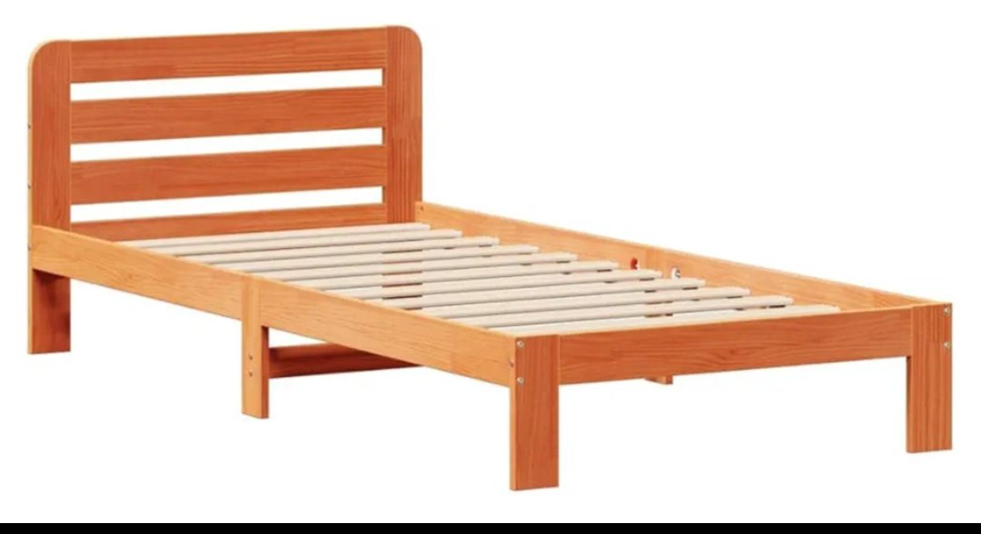 SOMIER CON CABECERO VIDAXL 90 X 190.
