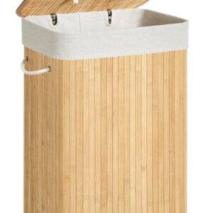 SONGMICS LCB10YV1 CESTO DE BAMBU PARA ROPA