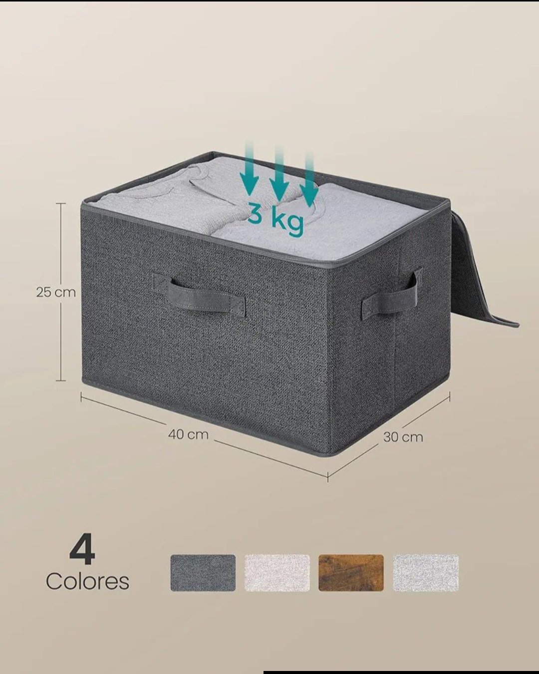 CAJAS DE ALMACENAMIENTO RYZB03G SONGMICS - Imagen 2
