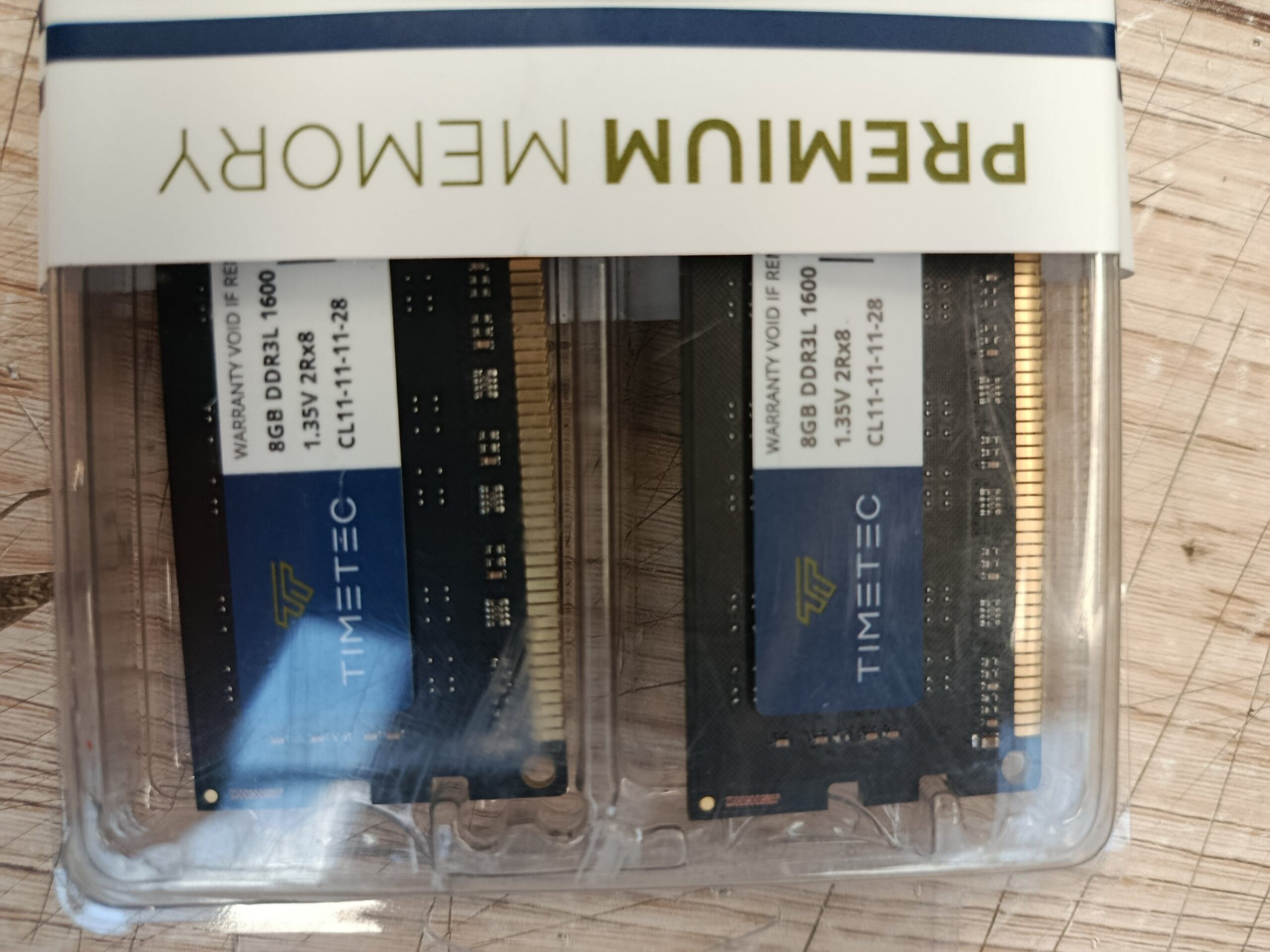 Timetec 16GB Kit(2x8GB) DDR3L / DDR3 1600MHz - Imagen 2
