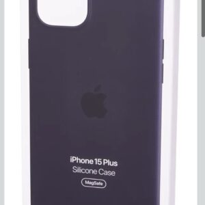 FUNDA DE SILICONA NEGRA MAGSAFE IPHONE 15