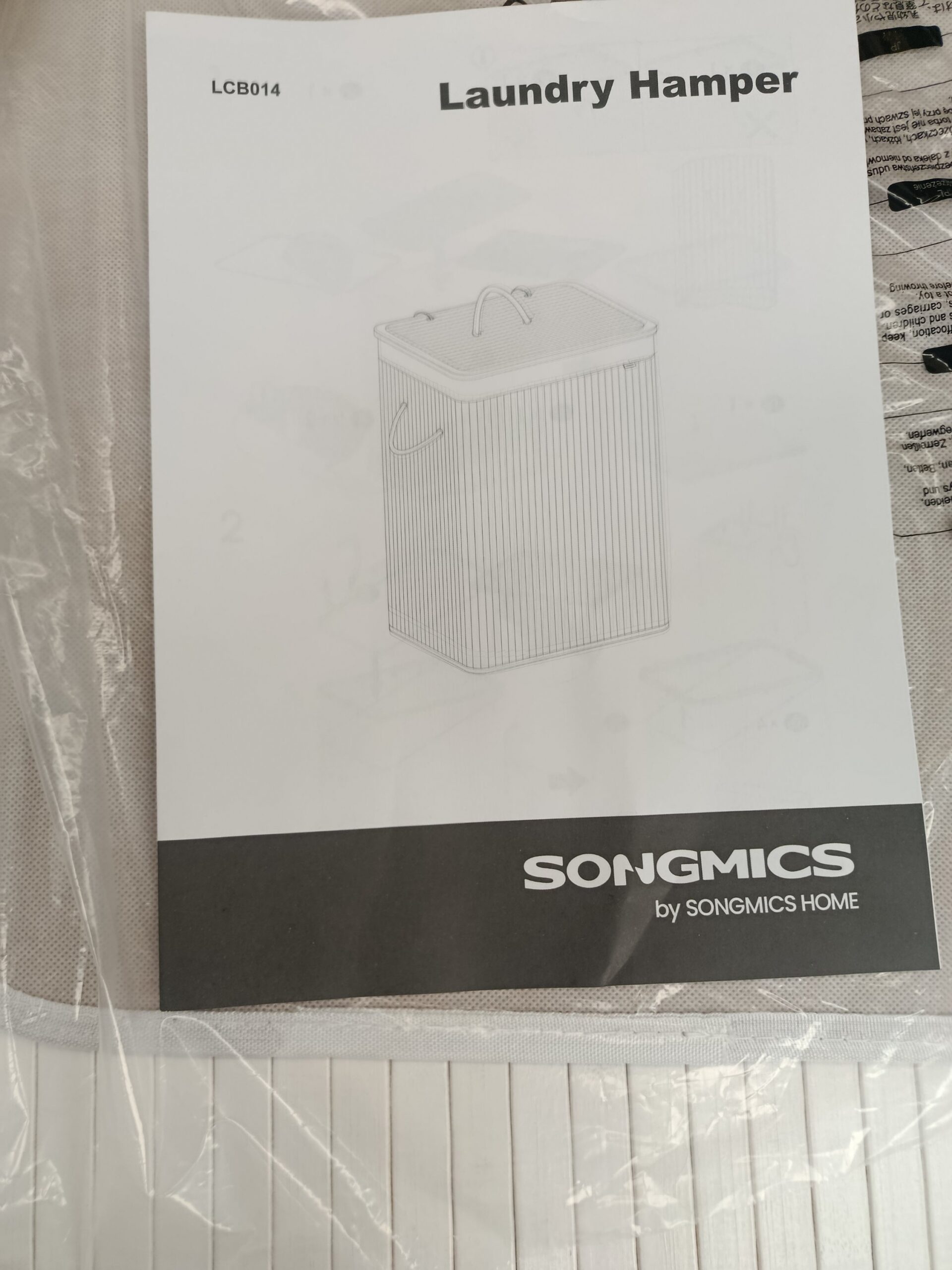 CESTO PARA ROPA SONGMICS LCB014W01 - Imagen 7
