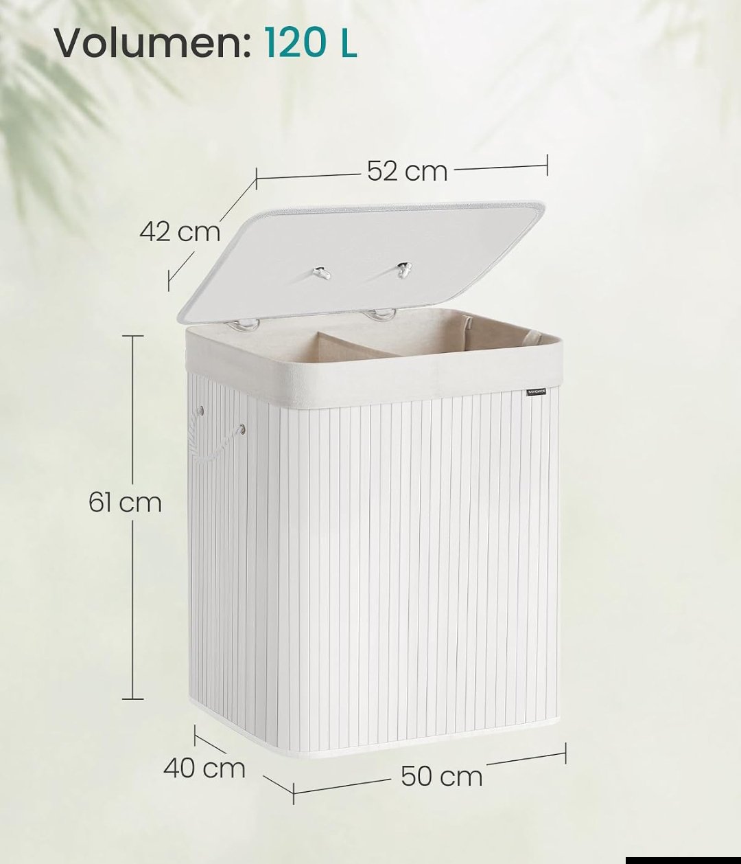 CESTO PARA ROPA SONGMICS LCB014W01 - Imagen 2