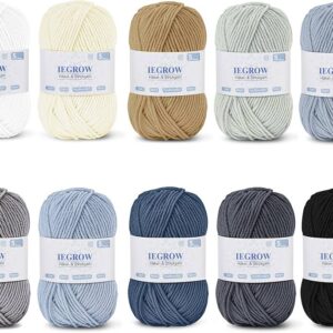 10 OVILLOS DE HILO PARA CROCHET