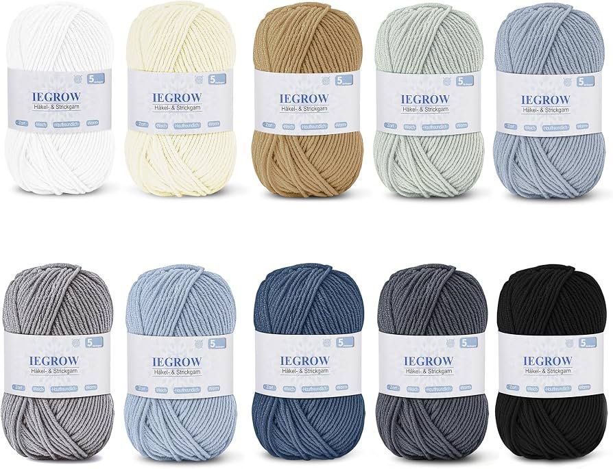 10 OVILLOS DE HILO PARA CROCHET