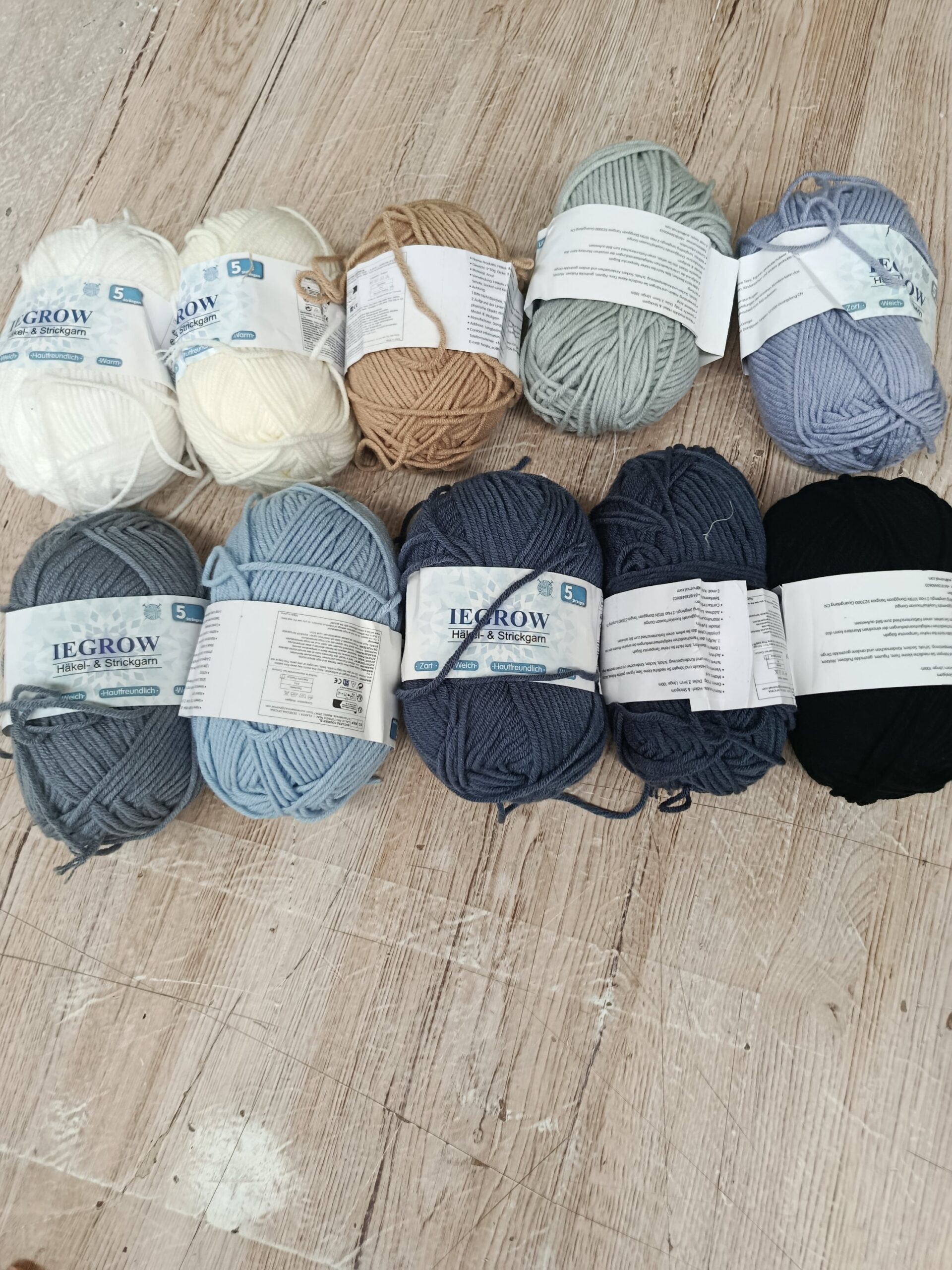 10 OVILLOS DE HILO PARA CROCHET - Imagen 3
