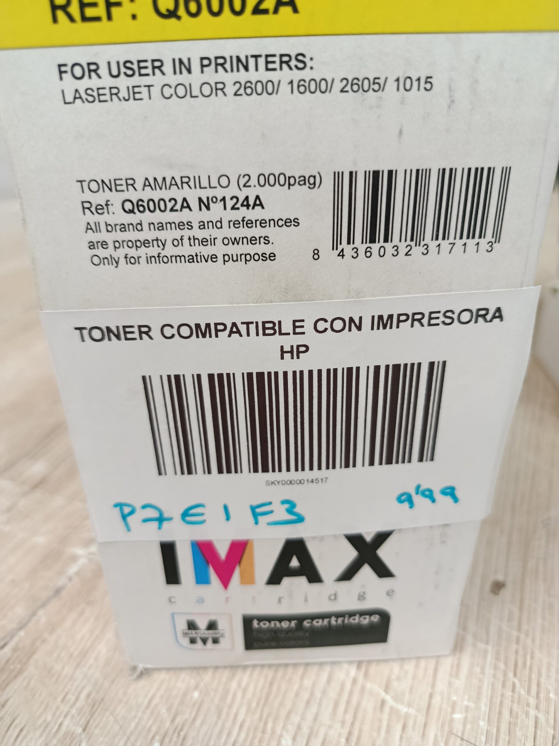 Tóner Amarillo HP 124A / Q6002A Compatible - Imagen 4