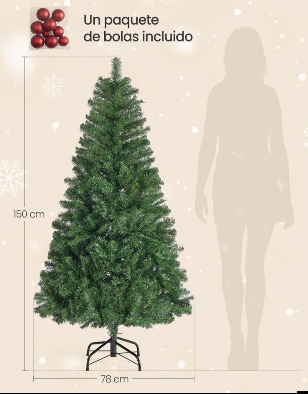 ARBOL DE NAVIDAD SONGMICS LAT001CZ01 - Imagen 2