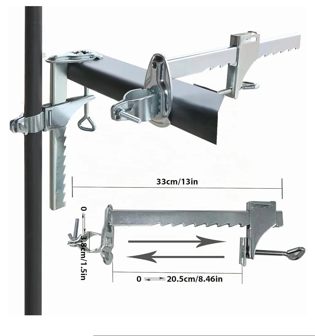 SOPORTE DE SOMBRILLA EXTENSIBLE DE JARDIN