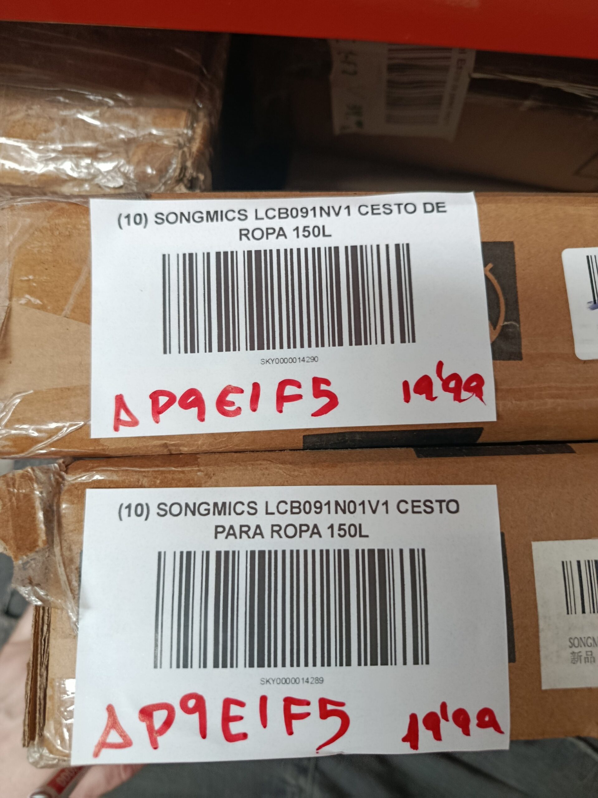 CESTO PARA ROPA 150 SONGMICS LCB091N01V1 - Imagen 8