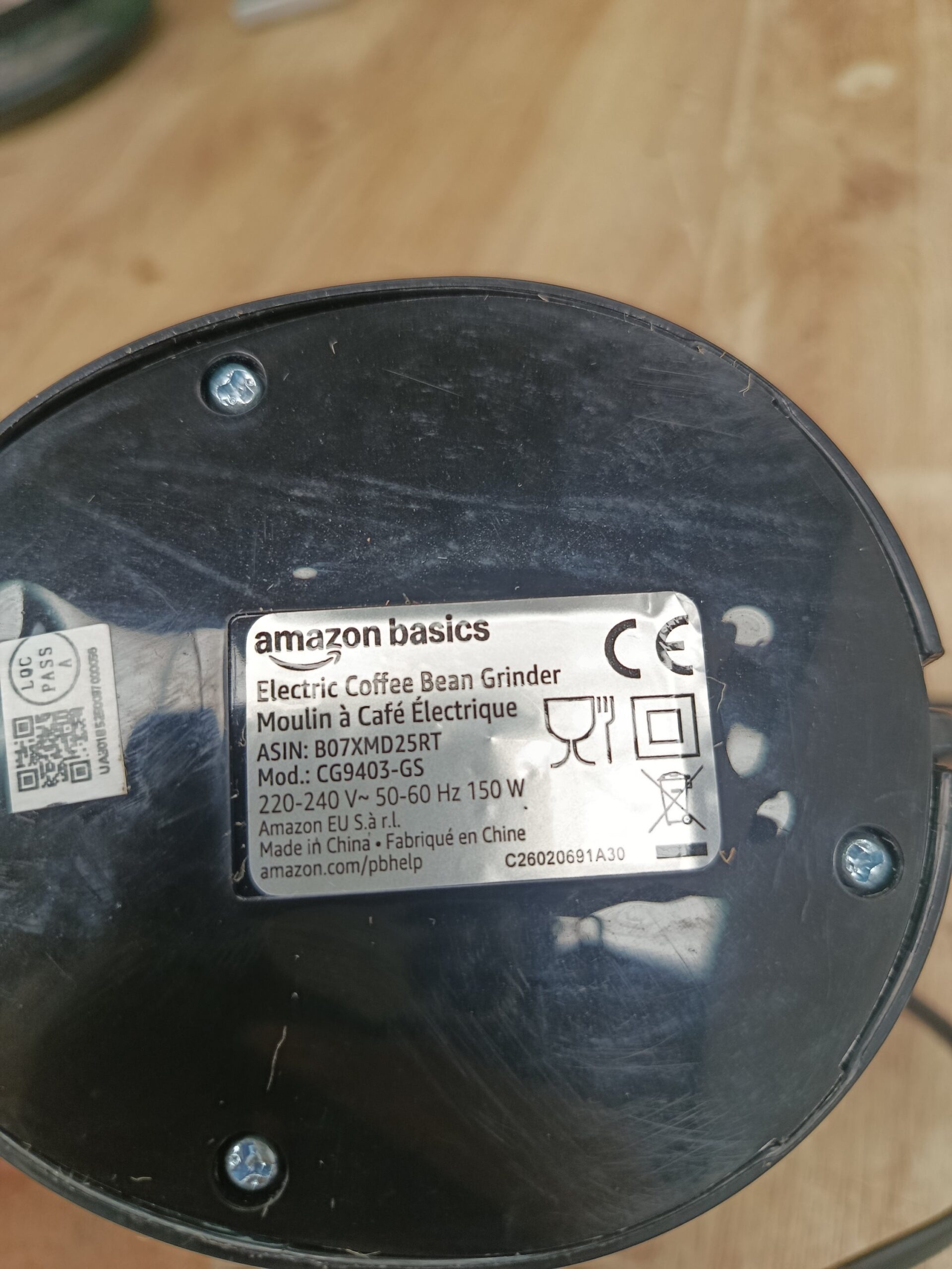 Amazon Basics Molinillo de café eléctrico - Imagen 4