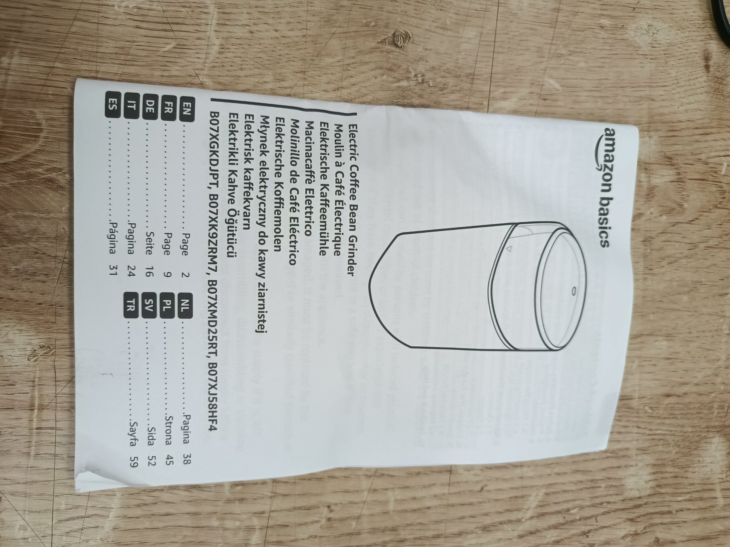 Amazon Basics Molinillo de café eléctrico - Imagen 9