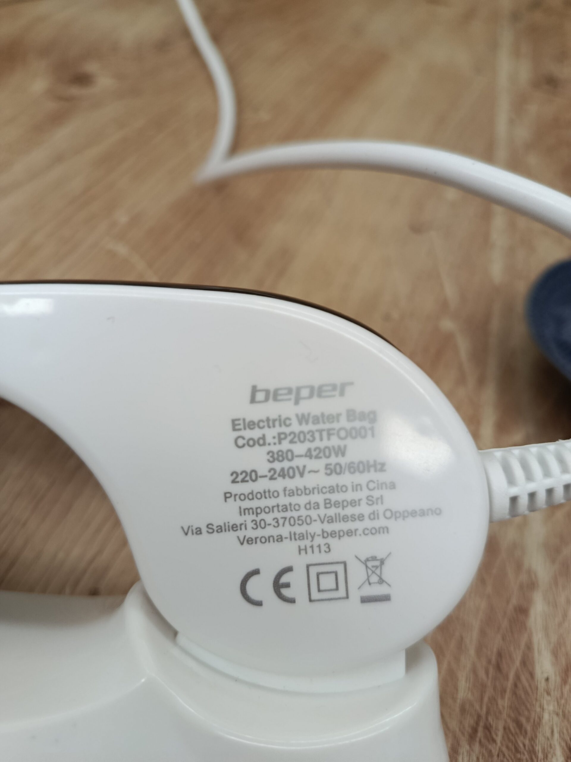 BEPER P203TFO001 Bolsa Agua Caliente Eléctrica - Imagen 4