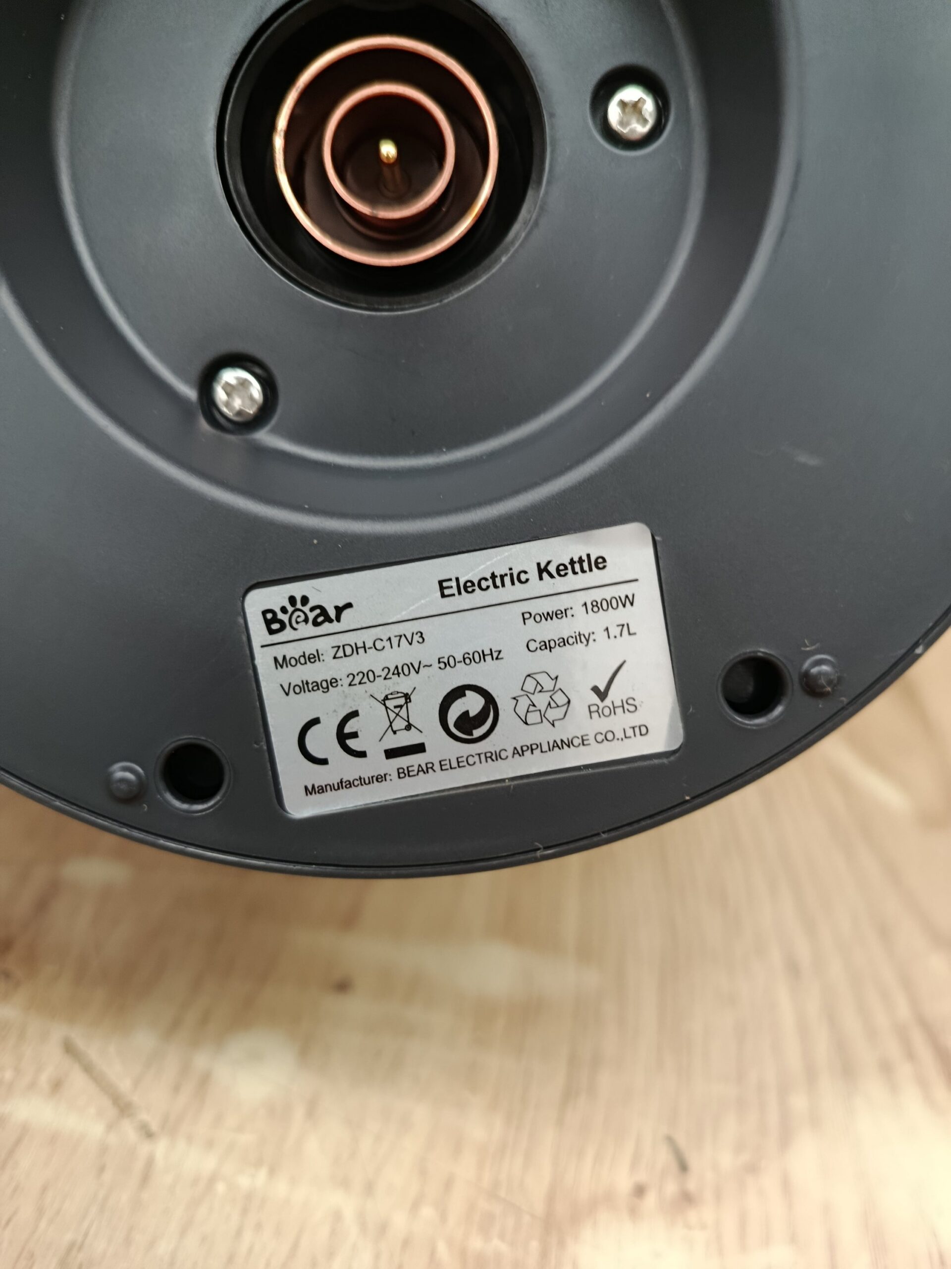 Bear Hervidor De 1,7l De Acero Inoxidable - Imagen 5