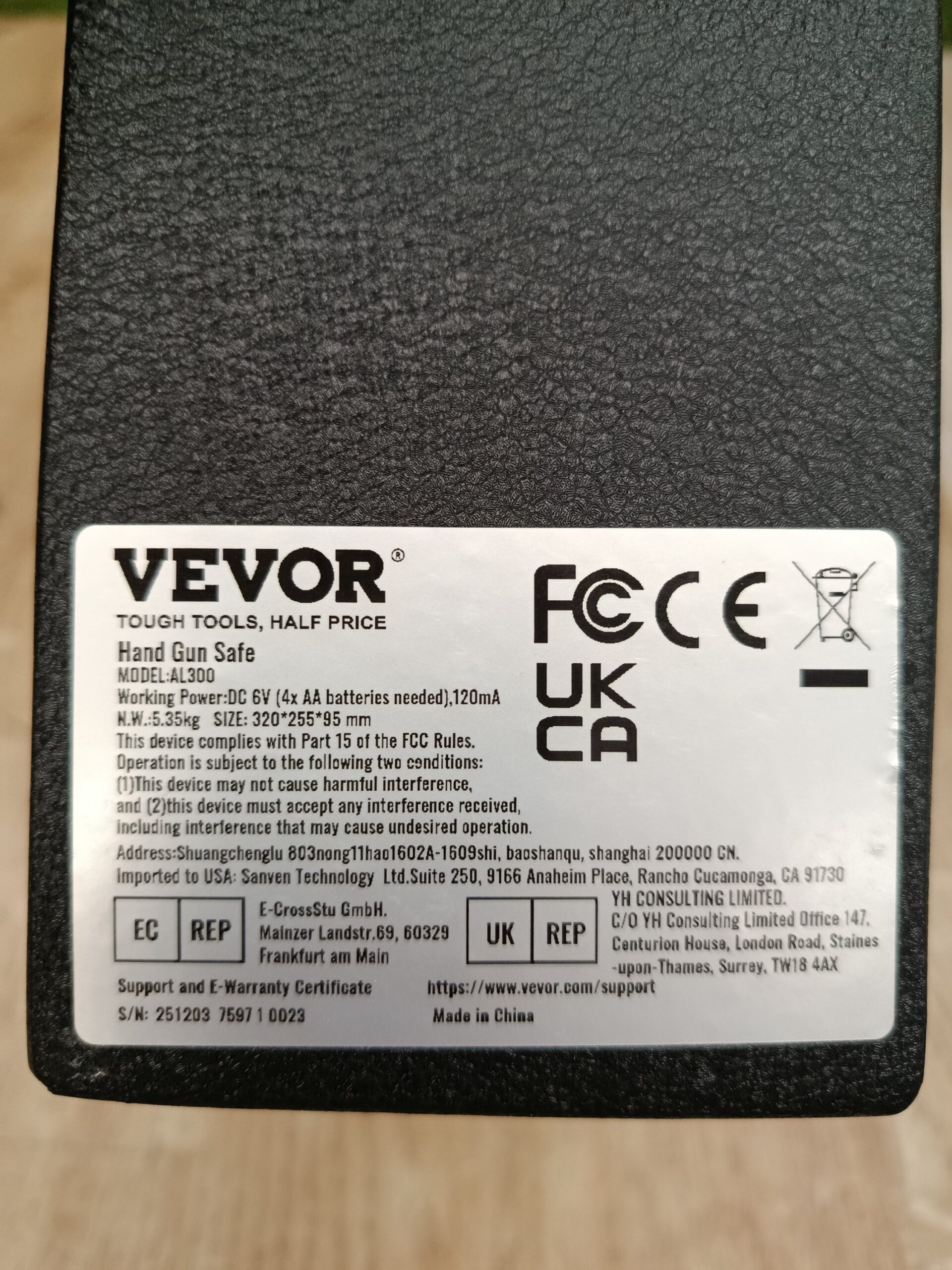 VEVOR Caja Fuerte AL300 - Imagen 5